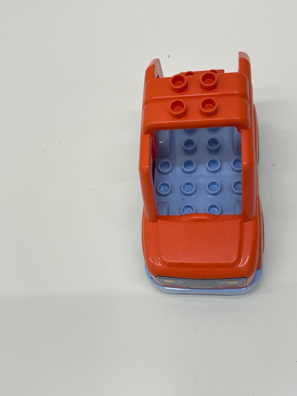 Red and Light Blue Buildable Toy Car - Kids Toy